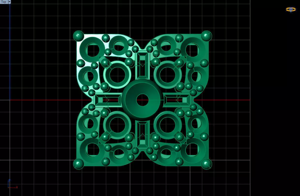 STUDD EARRING Free 3D model_0