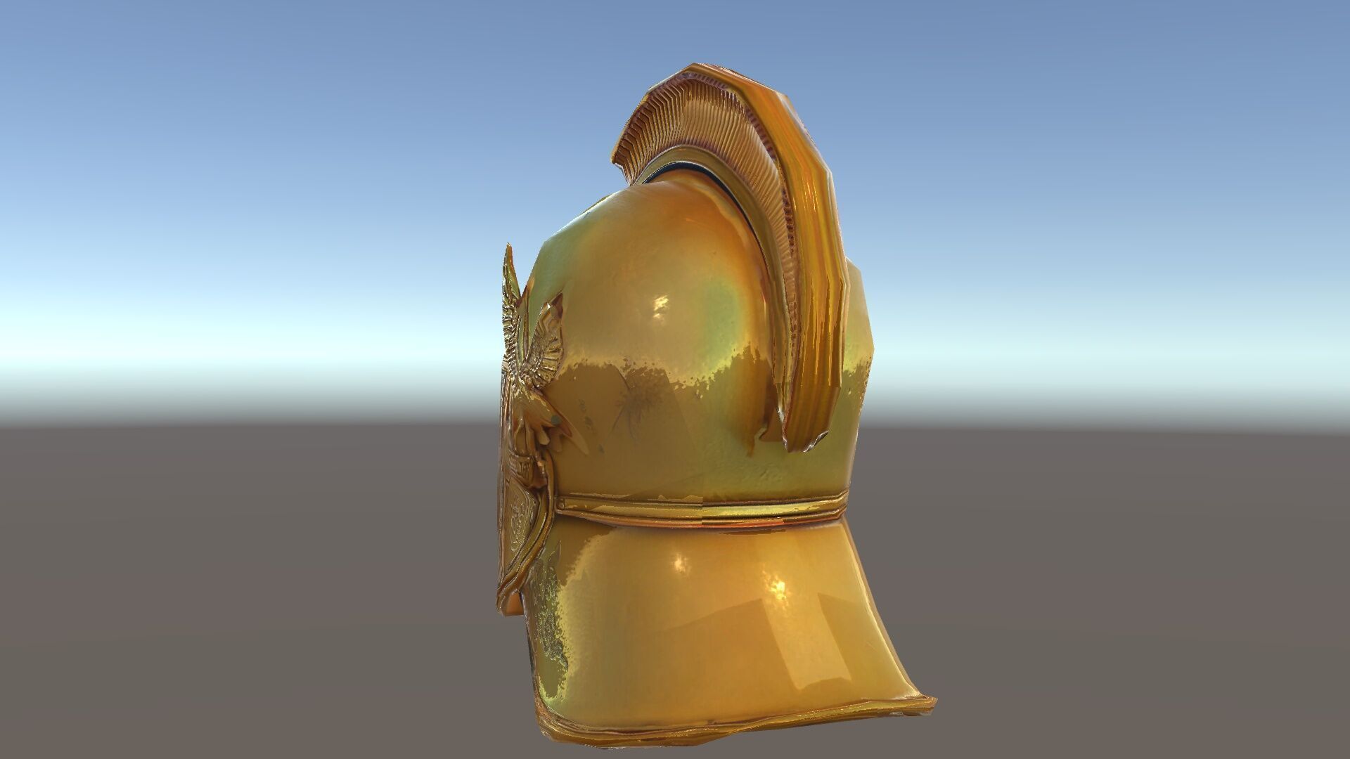 Golden Ancient Helmet Model Pack Low-poly 3D model_31