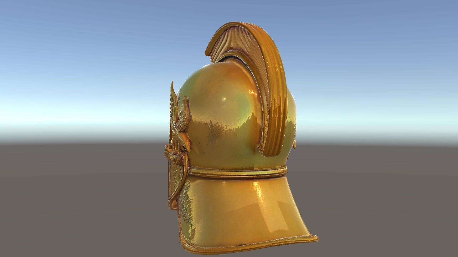 Golden Ancient Helmet Model Pack Low-poly 3D model_27