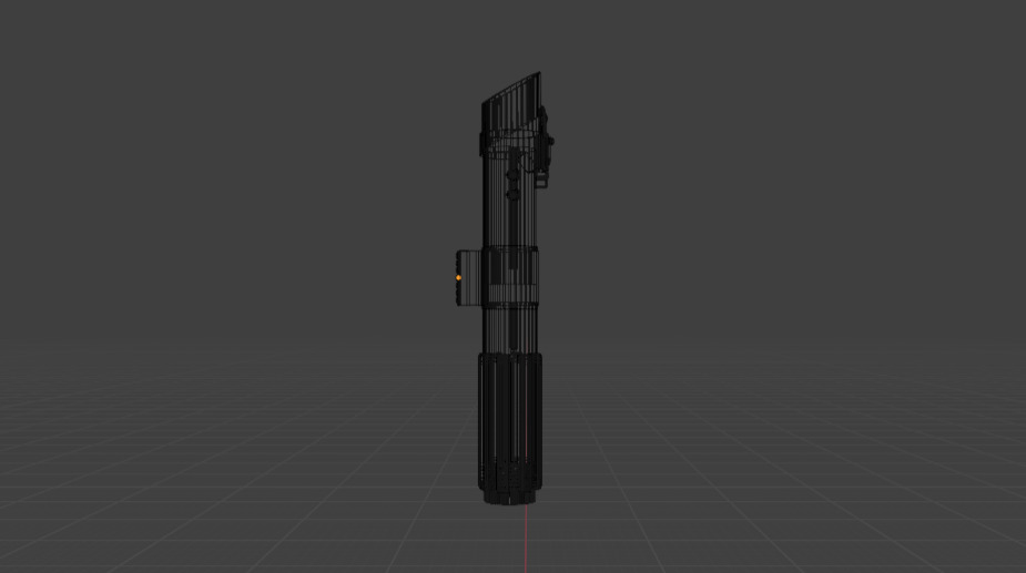 Anakin Skywalkers Lightsaber 3D model_4