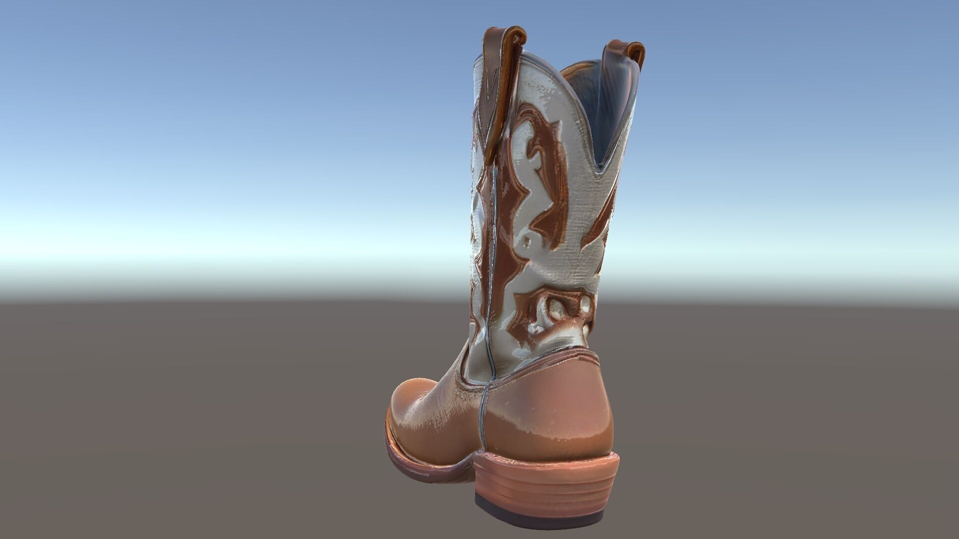 Cowboy Boot D Model Pack for Rendering and Gaming Low-poly 3D model_5