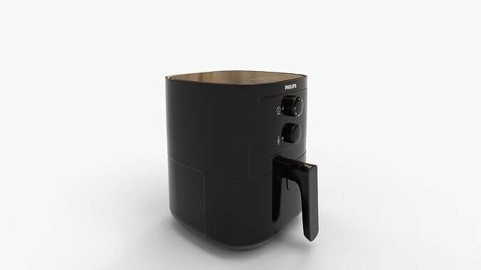 Philips Essential Airfryer 3D model 7