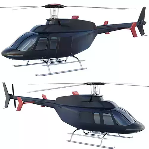 Bell 407 Low-poly 3D model