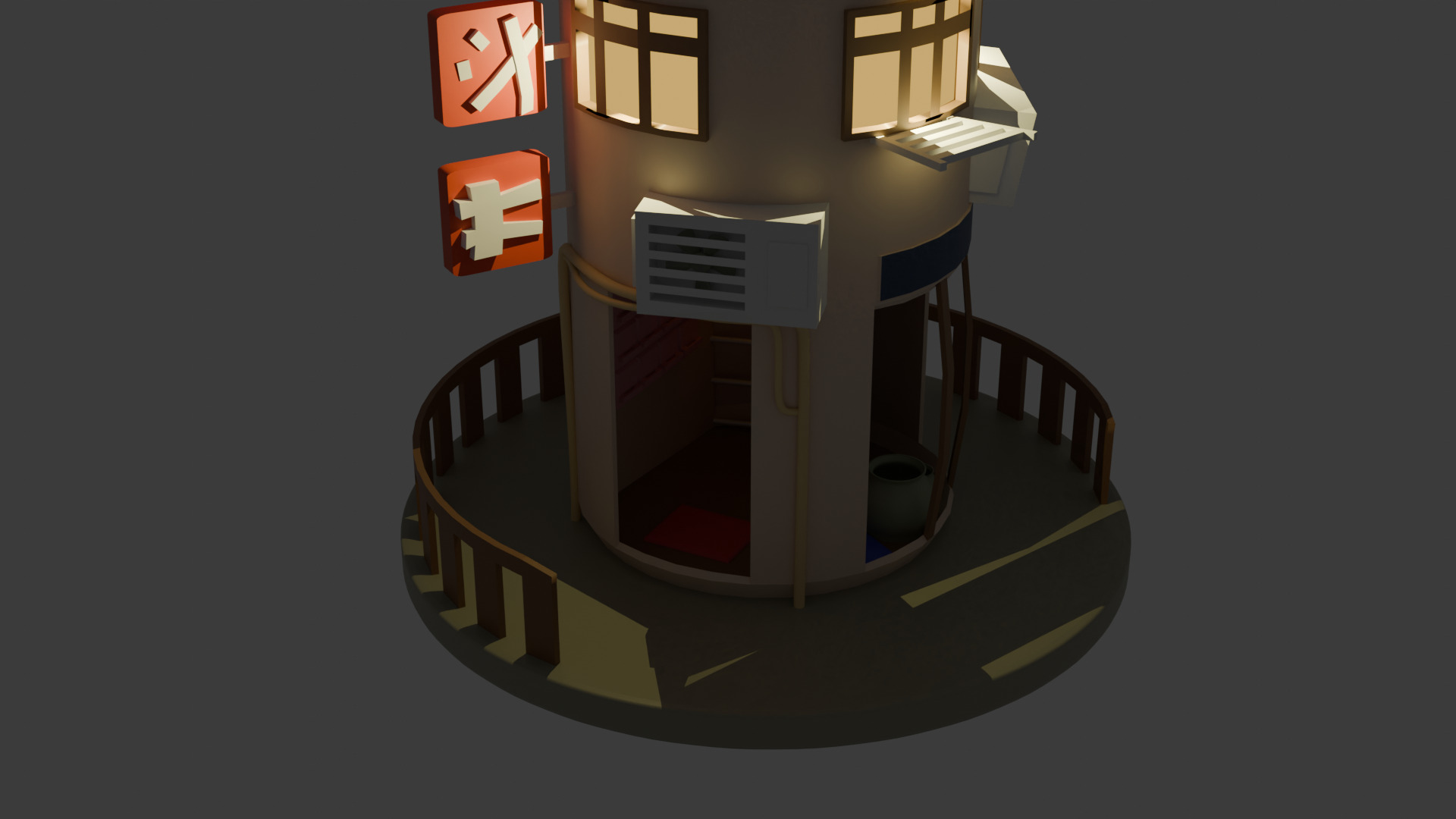 Bottle House 3D model_2
