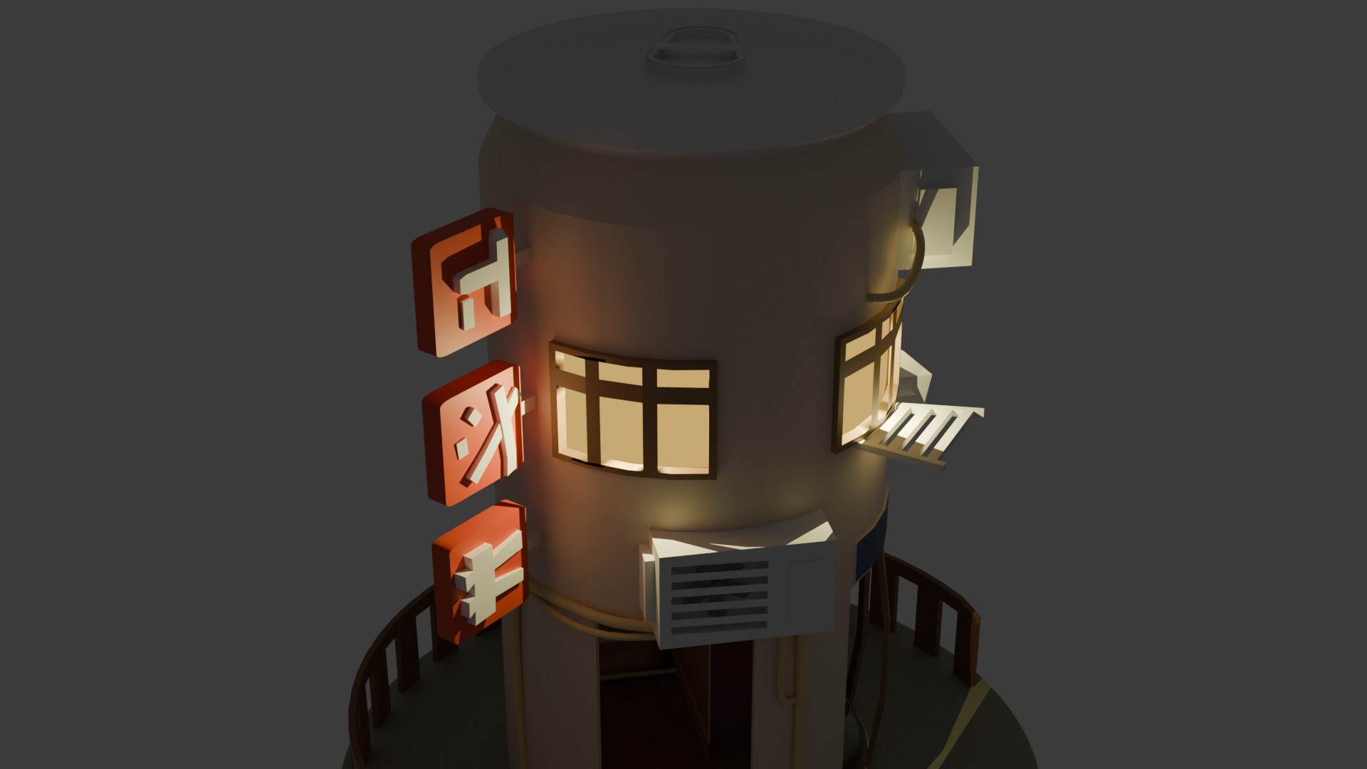 Bottle House 3D model_1