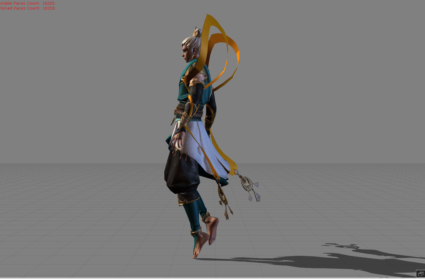 Vale Soaring Devata Low-poly 3D model_2