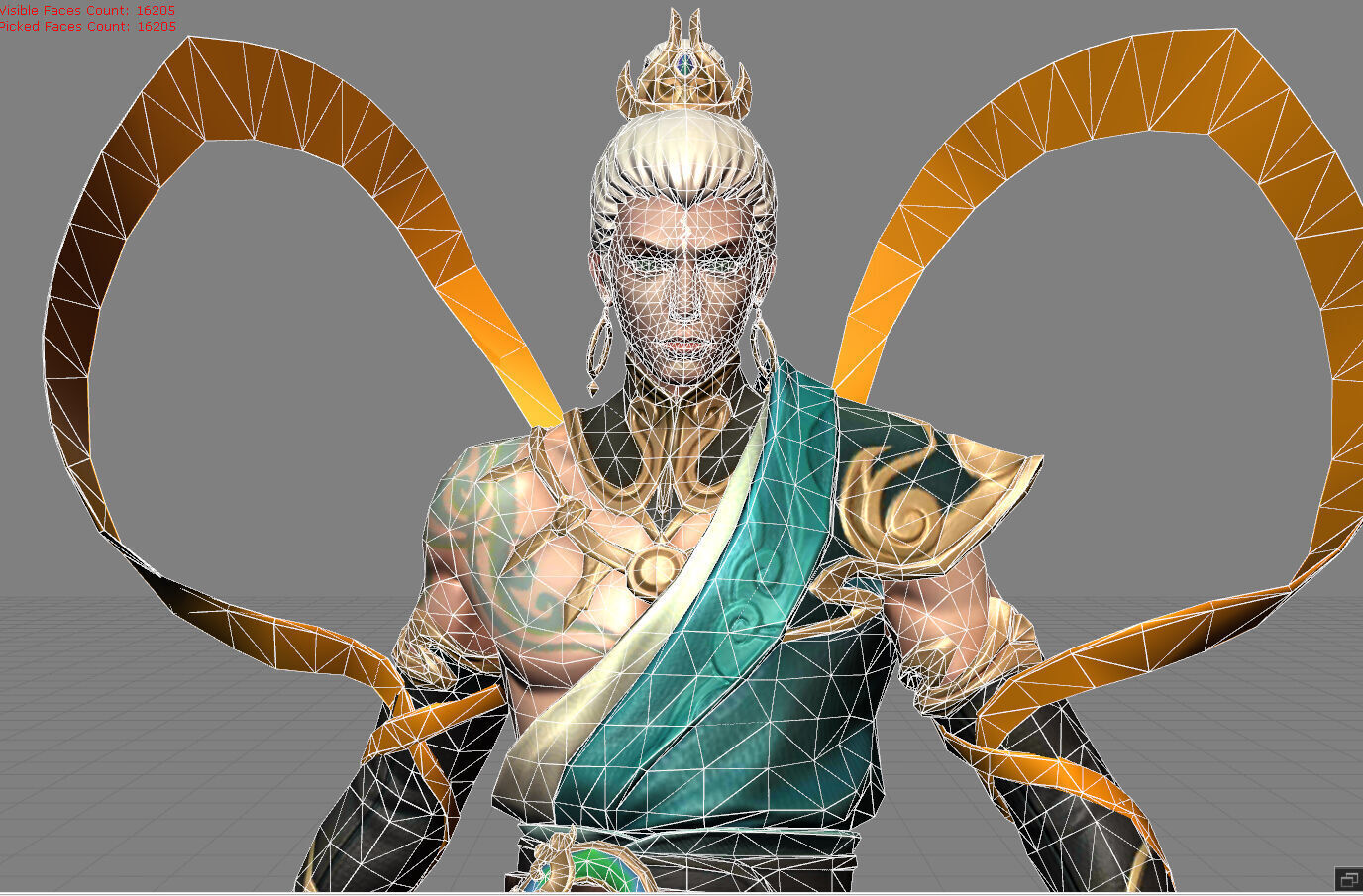 Vale Soaring Devata Low-poly 3D model_5