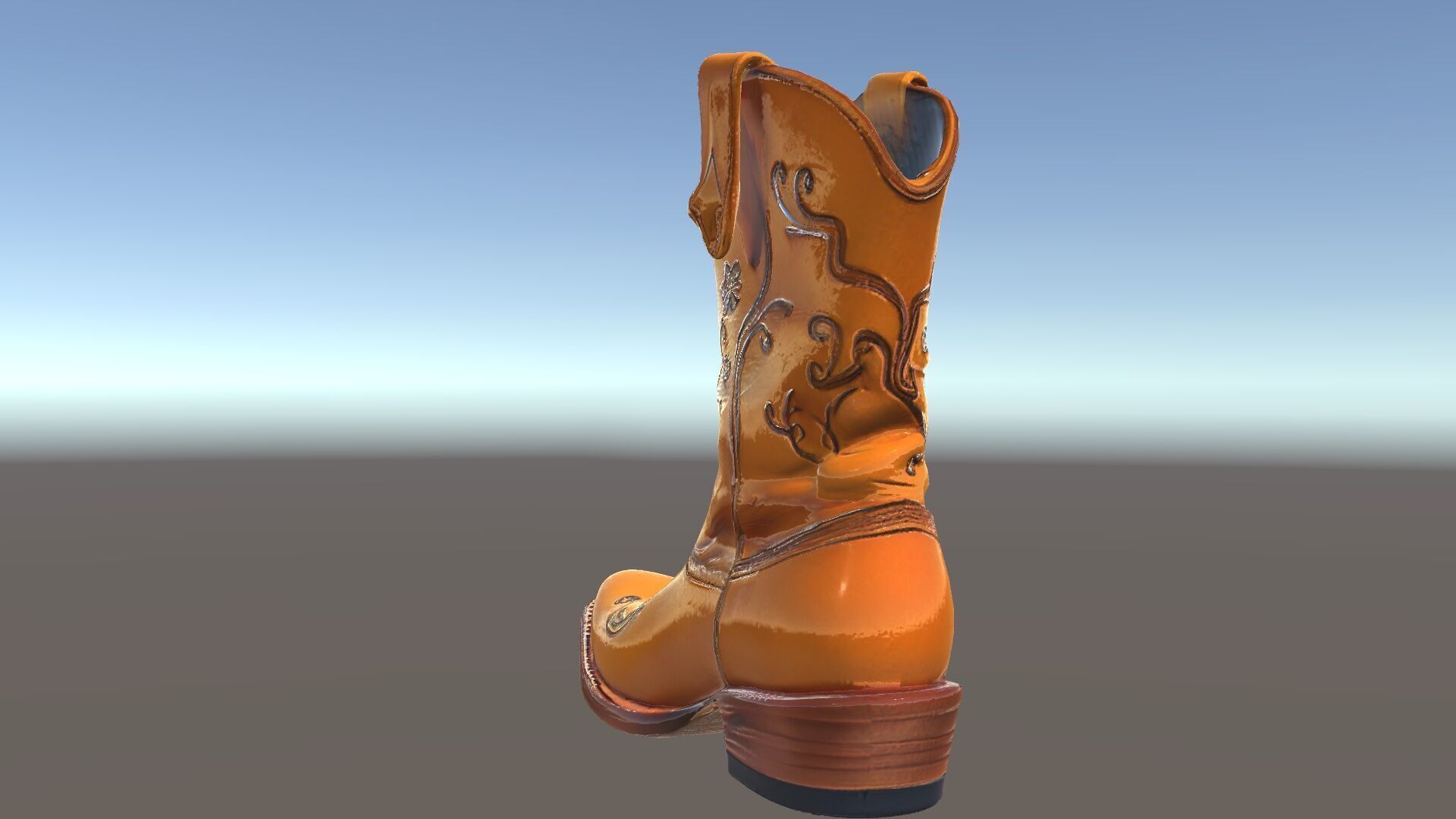 Western Cowboy Boot D Model Pack Low-poly 3D model_12