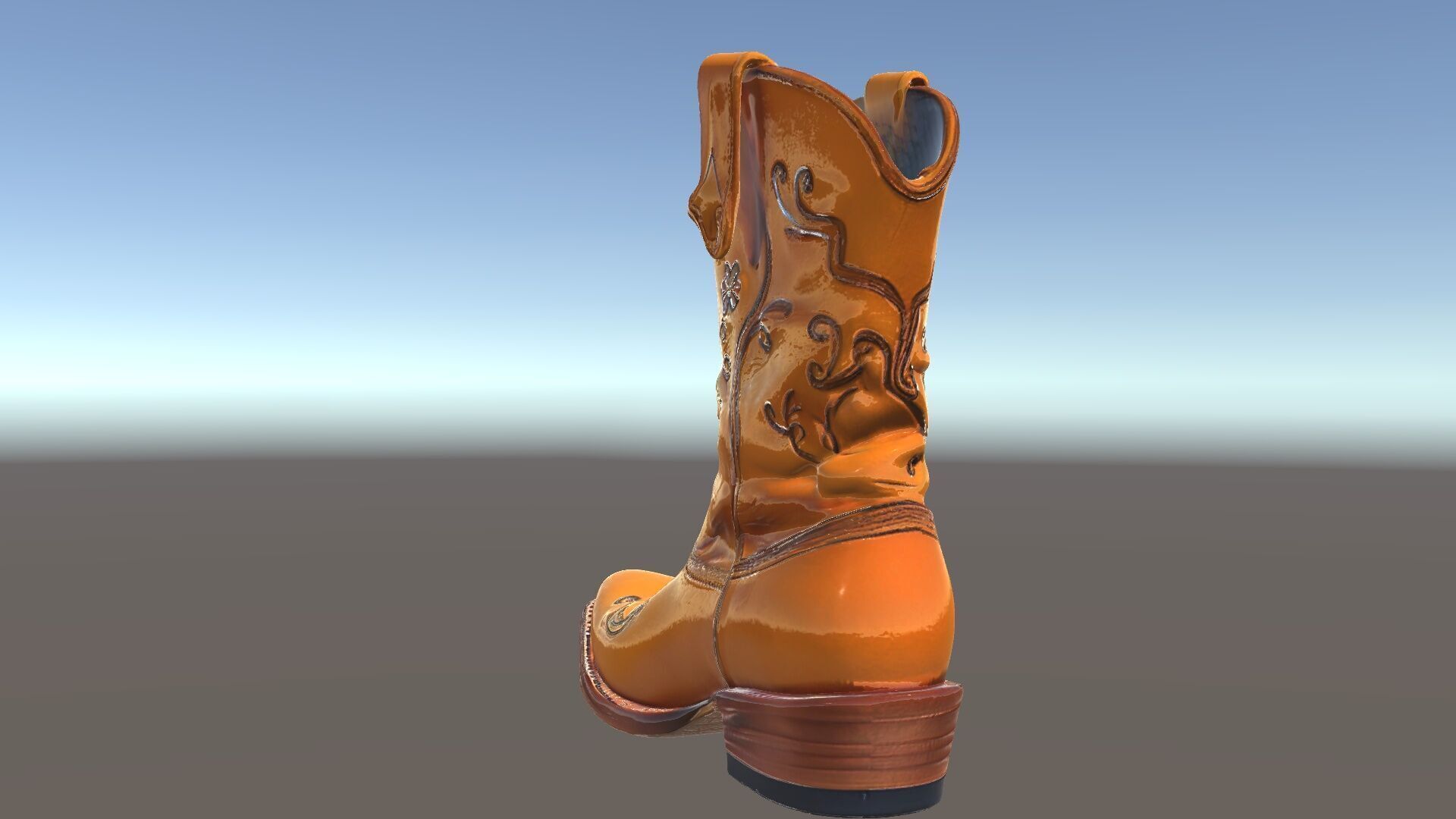 Western Cowboy Boot D Model Pack Low-poly 3D model_5