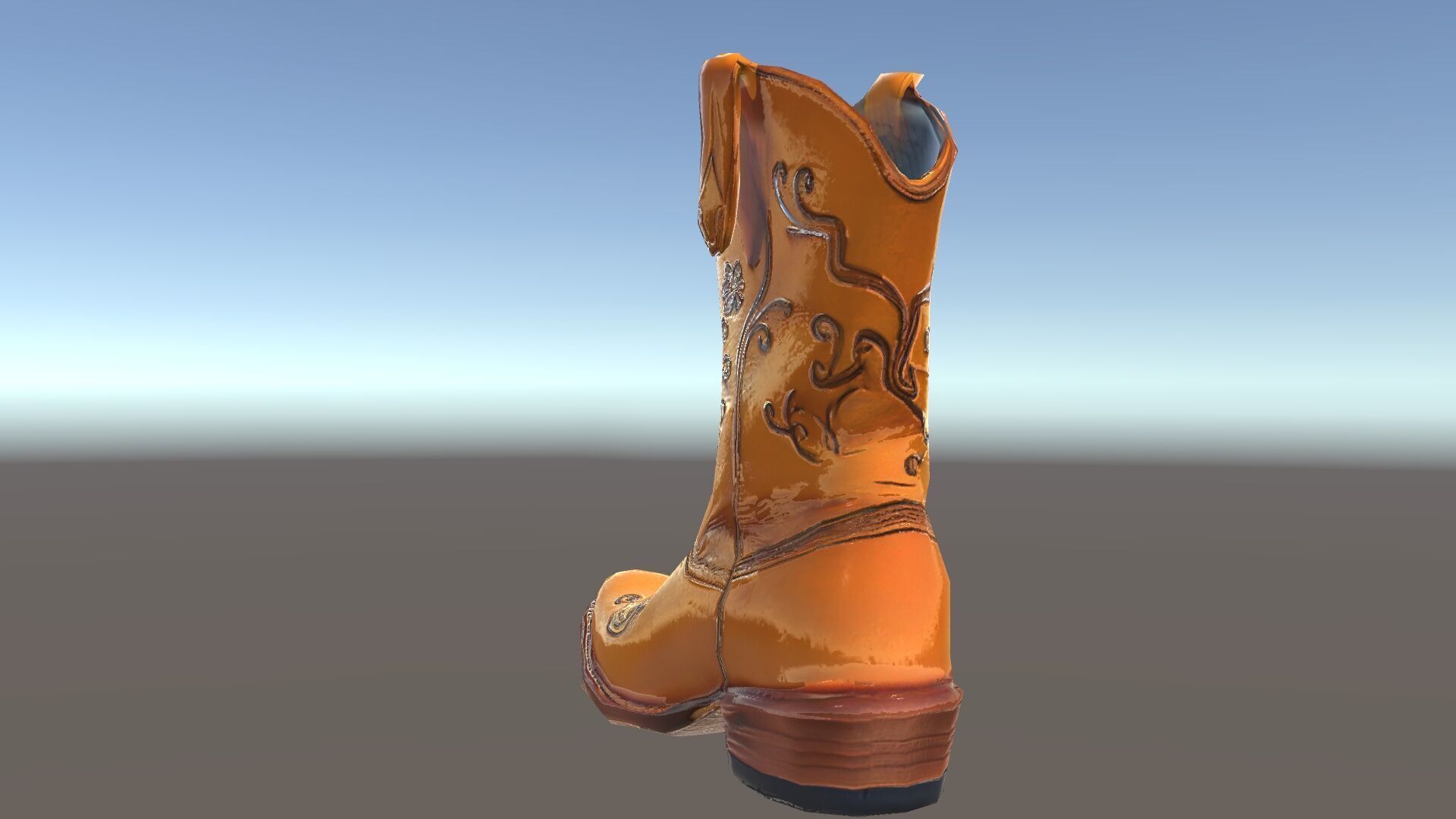 Western Cowboy Boot D Model Pack Low-poly 3D model_26
