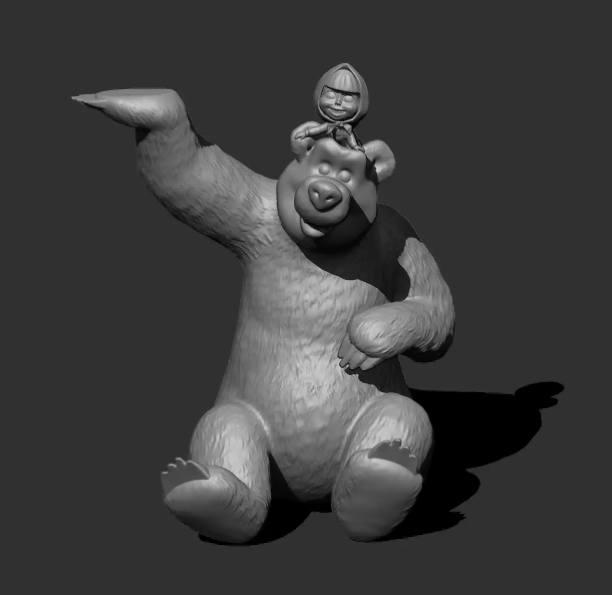 Masha end the Bear 3D model_0