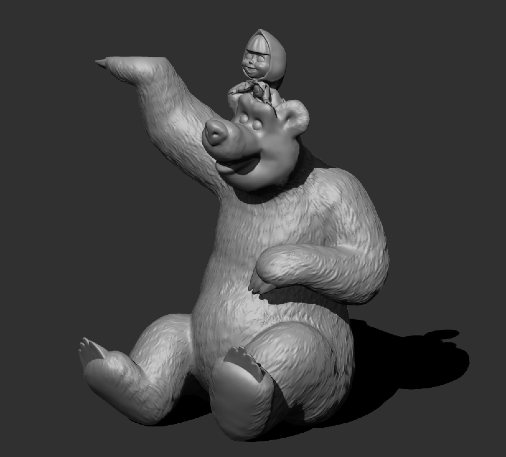 Masha end the Bear 3D model_3