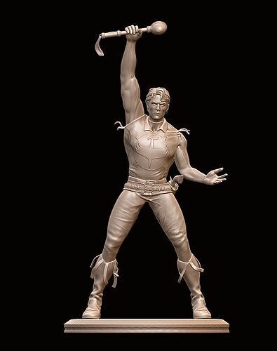 Zagor Dynamic Heroic Figure  3D Printable Collectible Statue 3D print model