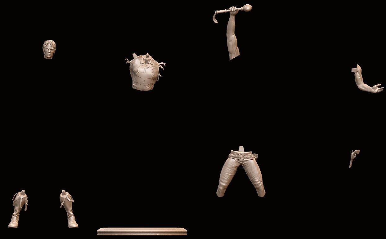 Zagor Dynamic Heroic Figure 3D Printable Collectible Statue 3D print model_7