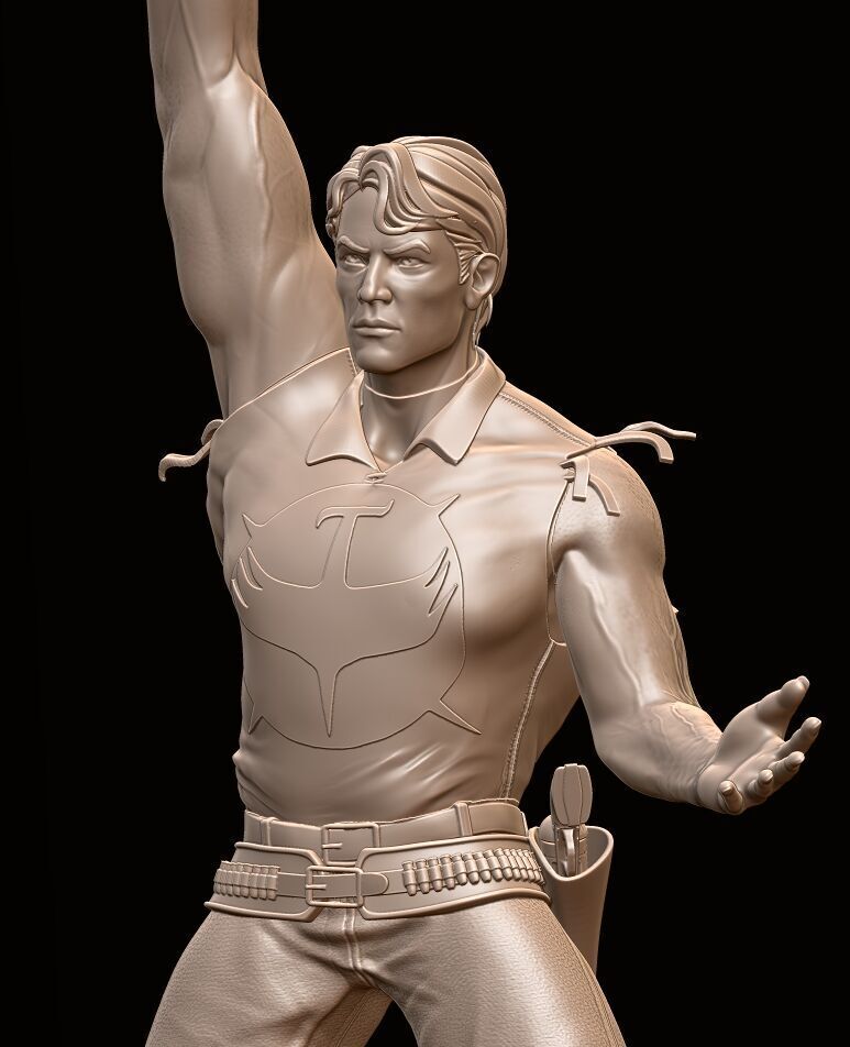 Zagor Dynamic Heroic Figure 3D Printable Collectible Statue 3D print model_4