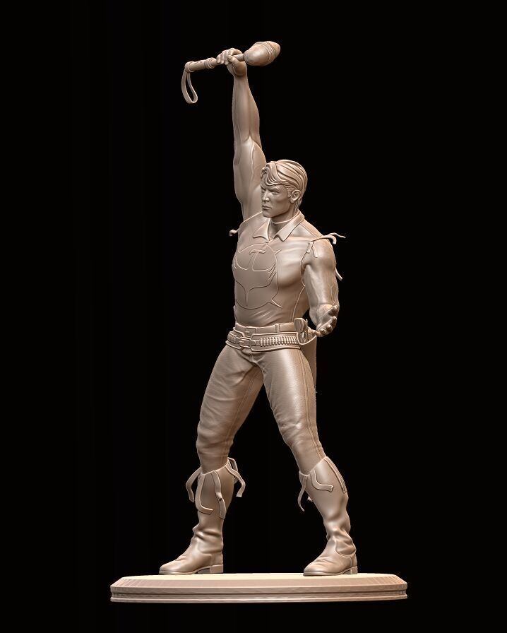 Zagor Dynamic Heroic Figure 3D Printable Collectible Statue 3D print model_2