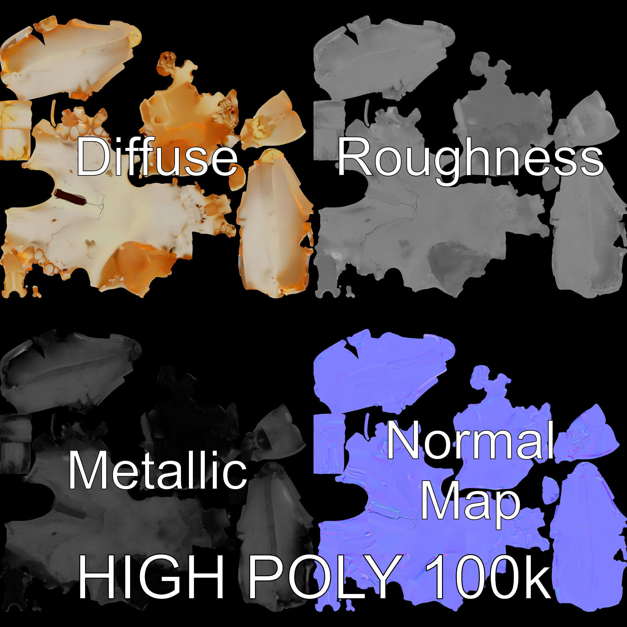 Animal Skull D Model Pack Low-poly 3D model_2