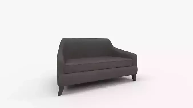 Neveah Grey Velvet Loveseat