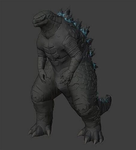 Godzilla 2019 Kaiju Universe OBJ Free 3D model