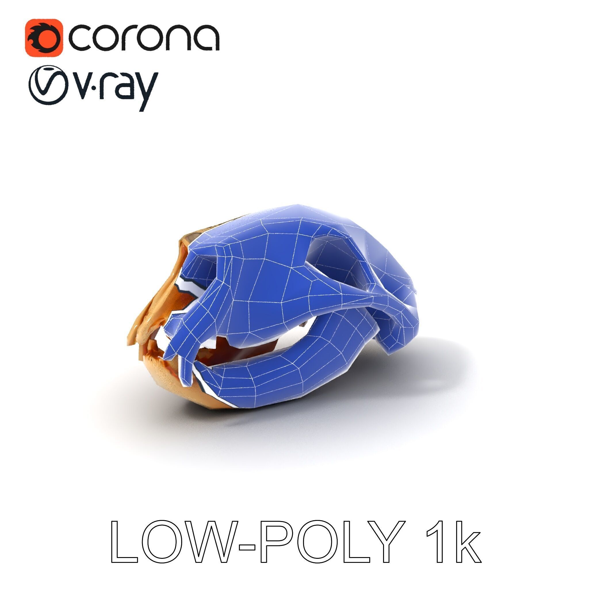 Animal Skull Model Pack for D Environments Low-poly 3D model_31