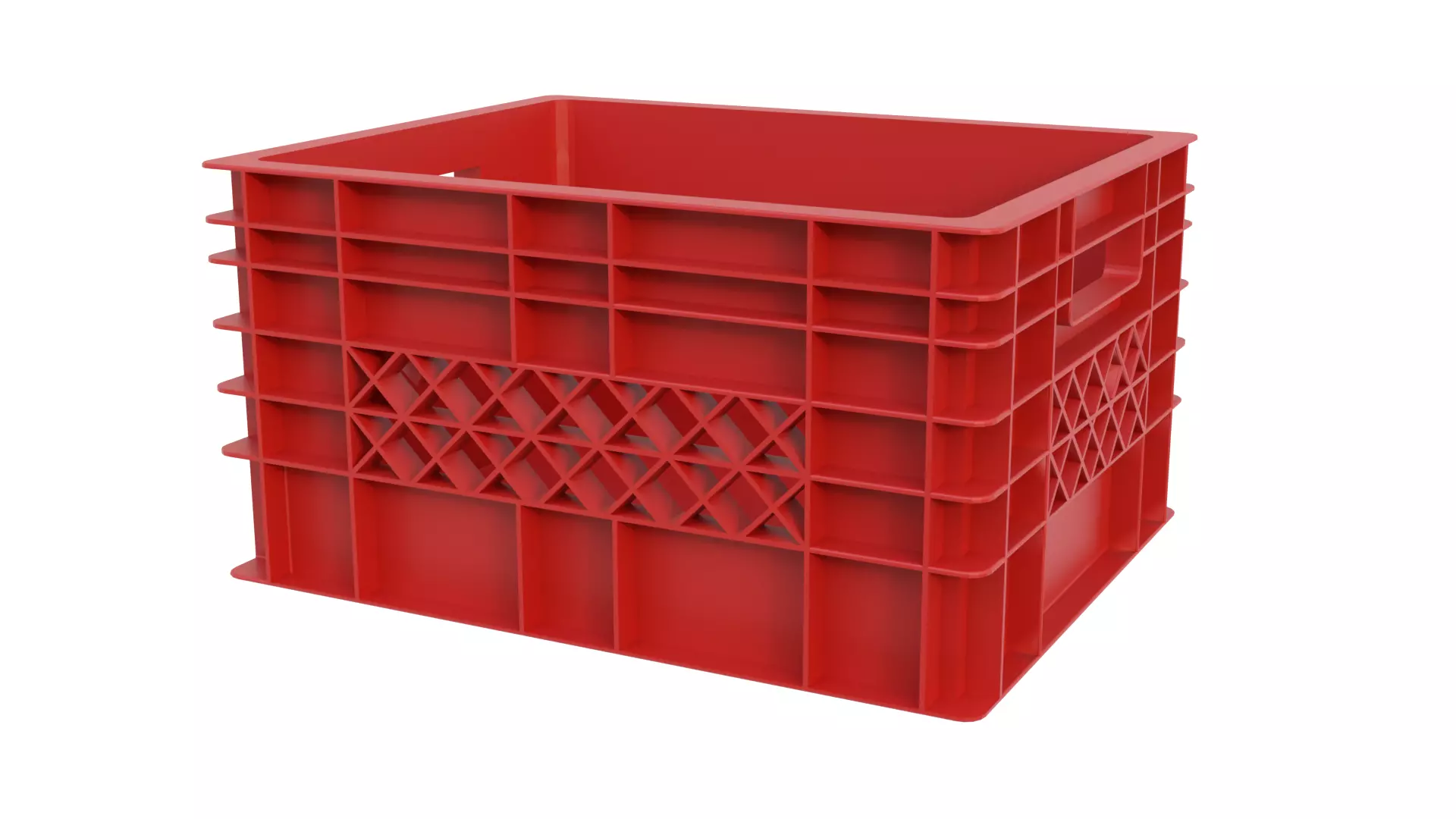 Plastic crate 44 3D model