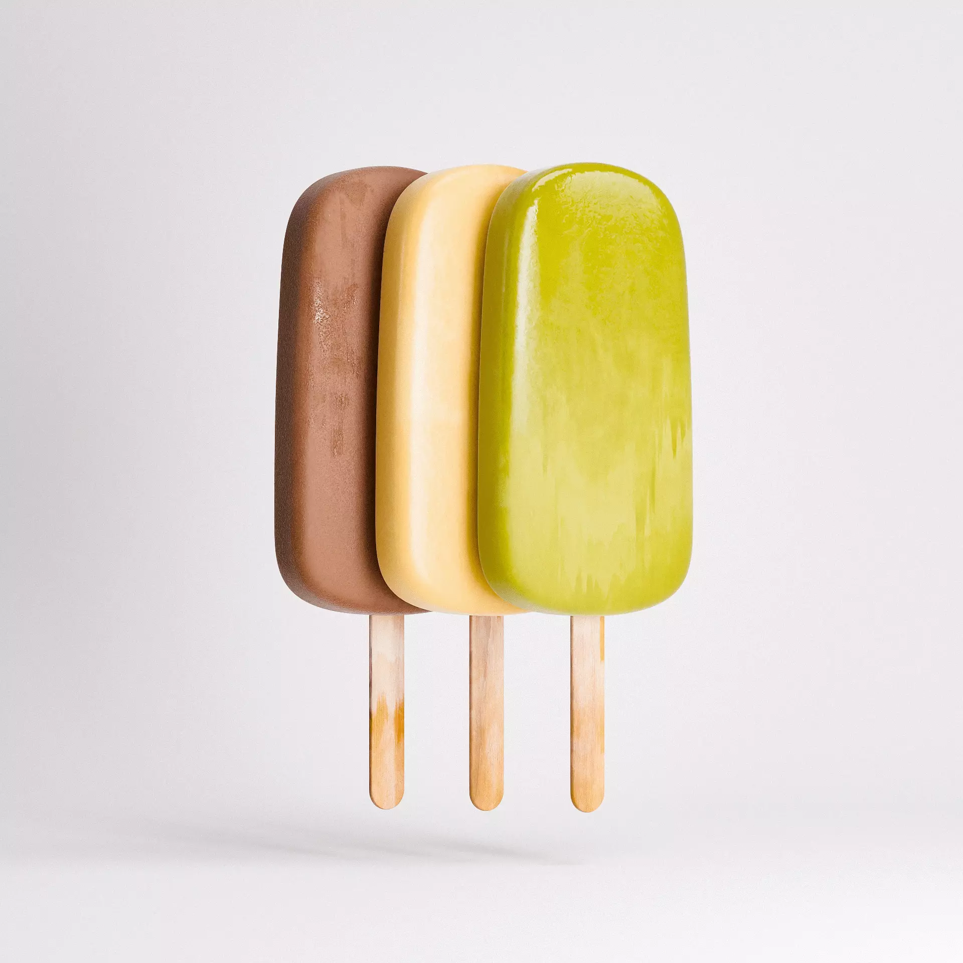 Popsicles Set 01 3D model