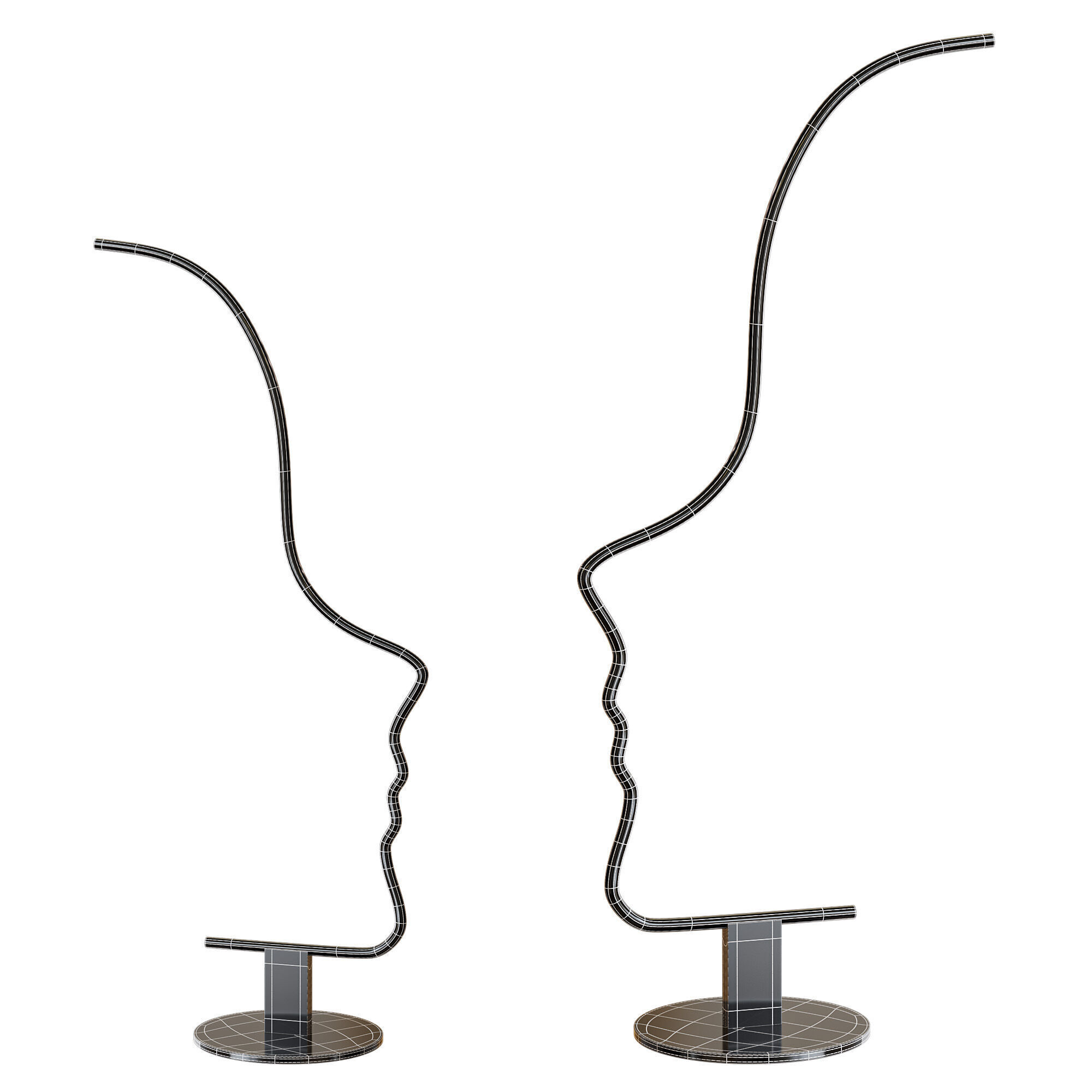 DAFNE table lamp Low-poly 3D model_5