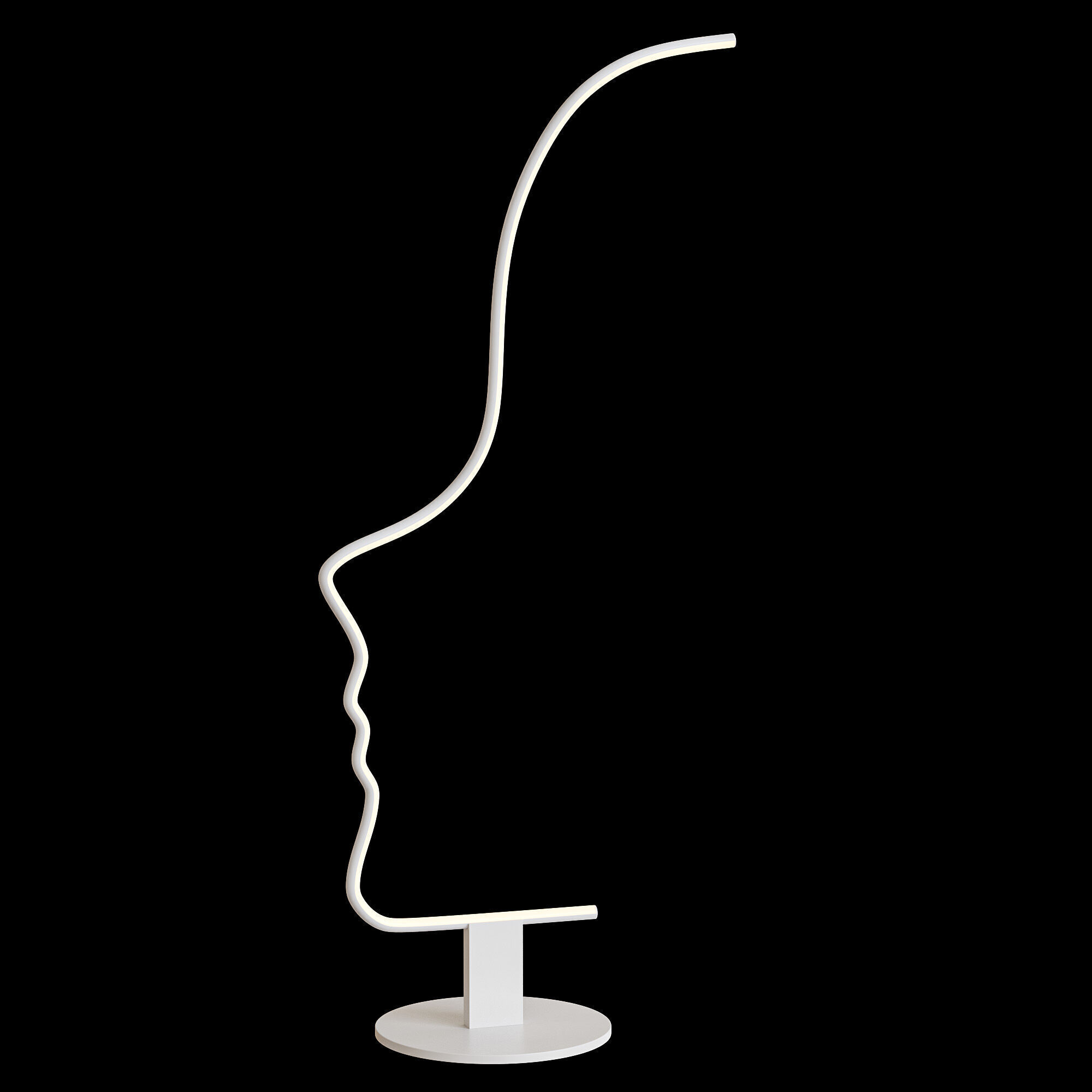 DAFNE table lamp Low-poly 3D model_4