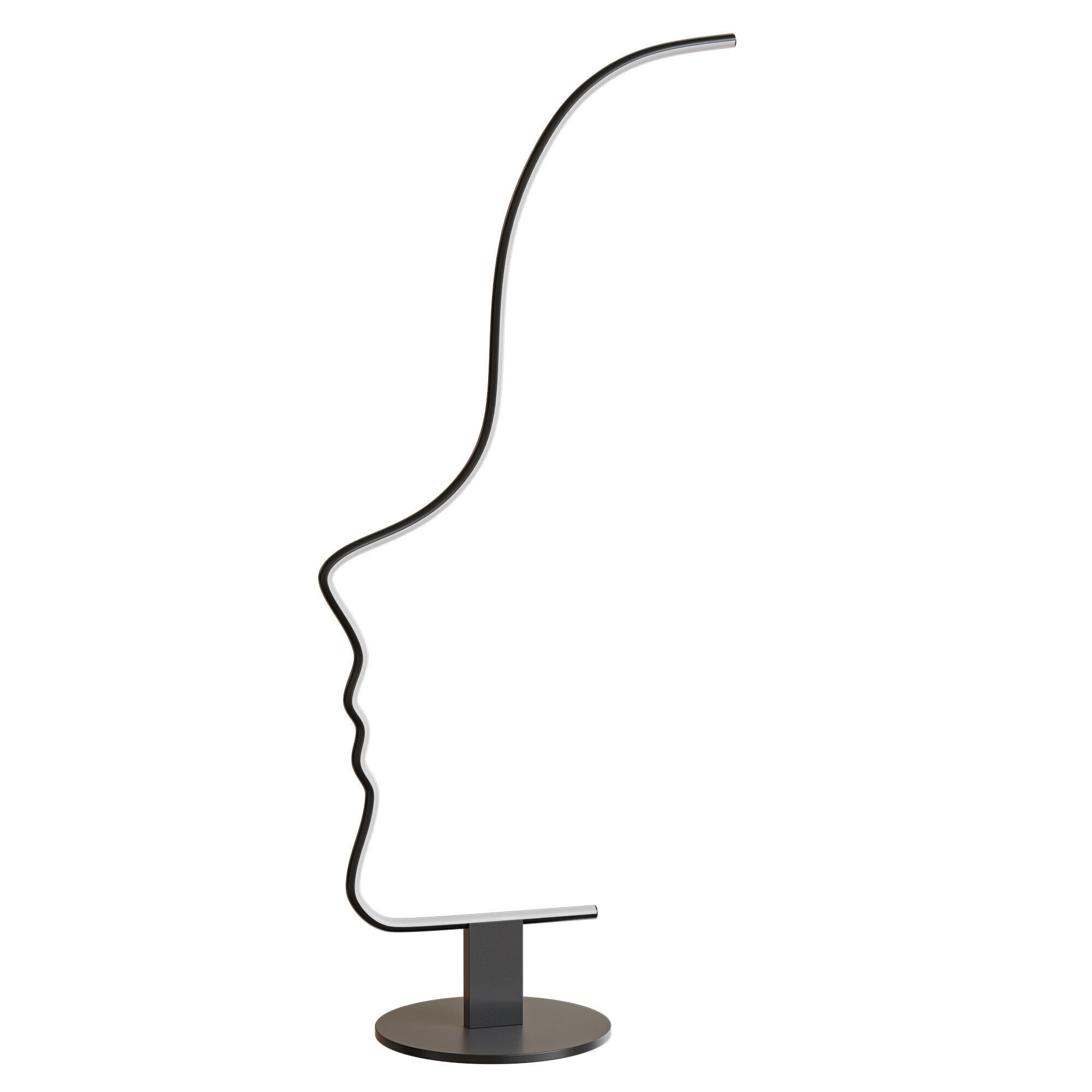 DAFNE table lamp Low-poly 3D model_1