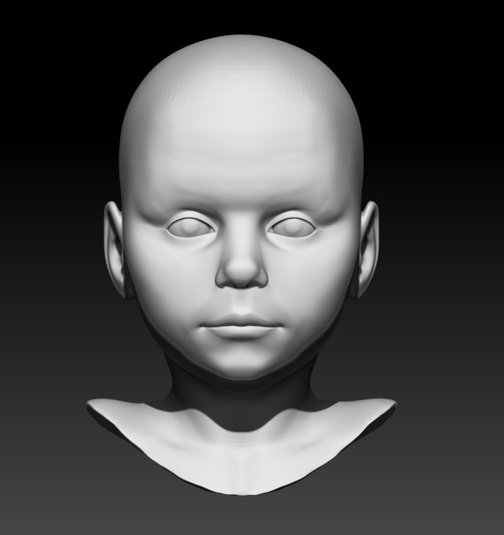 Head child 5 3D model_1