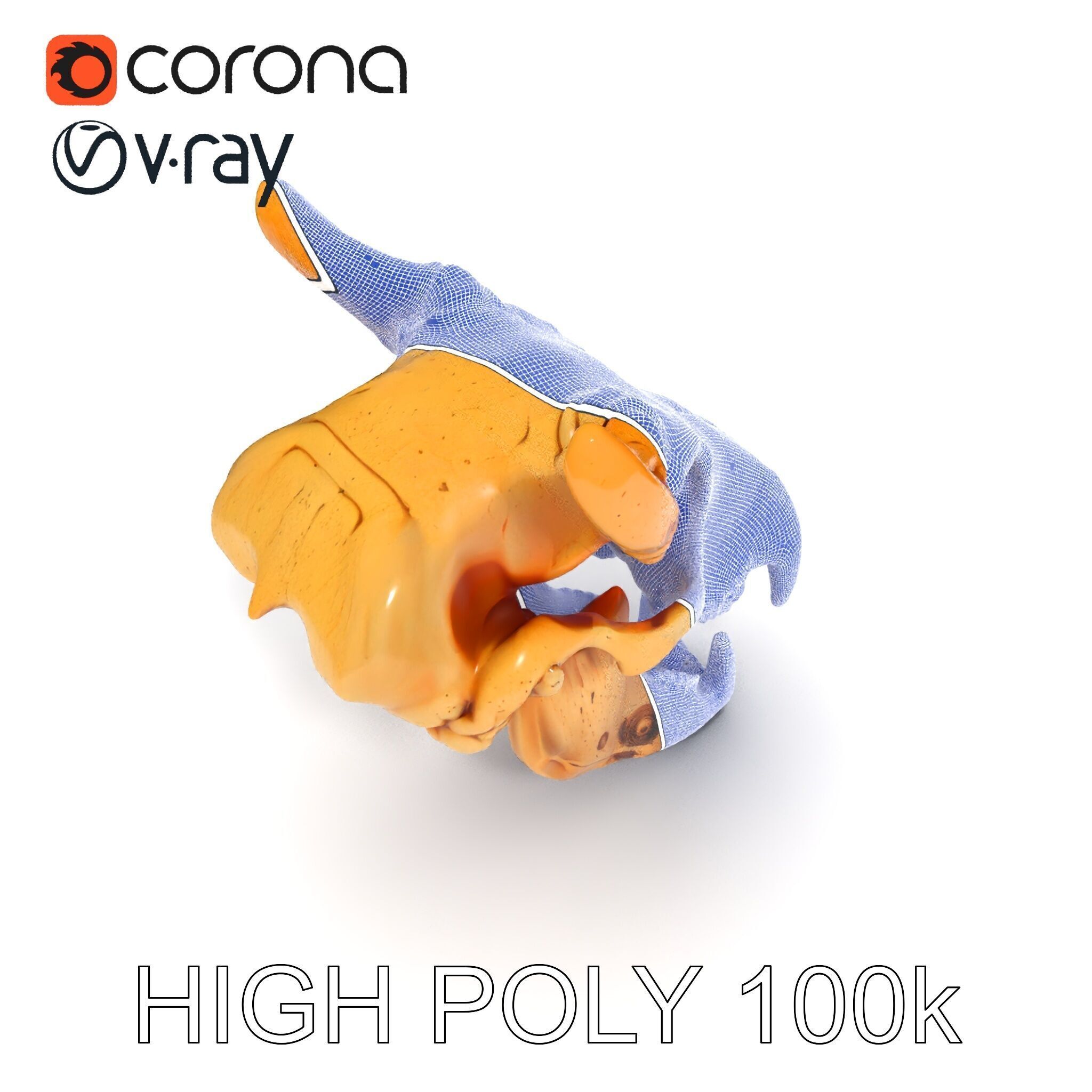 Realistic Animal Skull Model Pack for Rendering and Game Design Low-poly 3D model_29