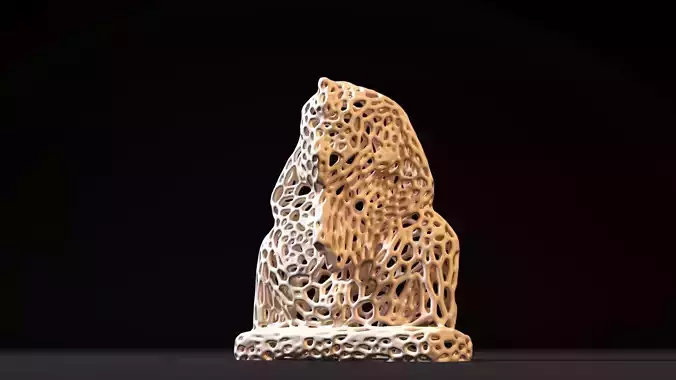 Tutankhamun Voronoi 3D print model