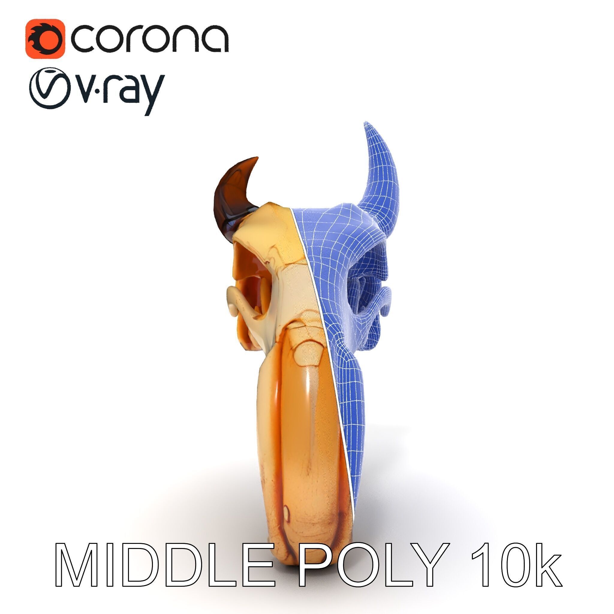 Animal Skull Model Pack Low-poly 3D model_33