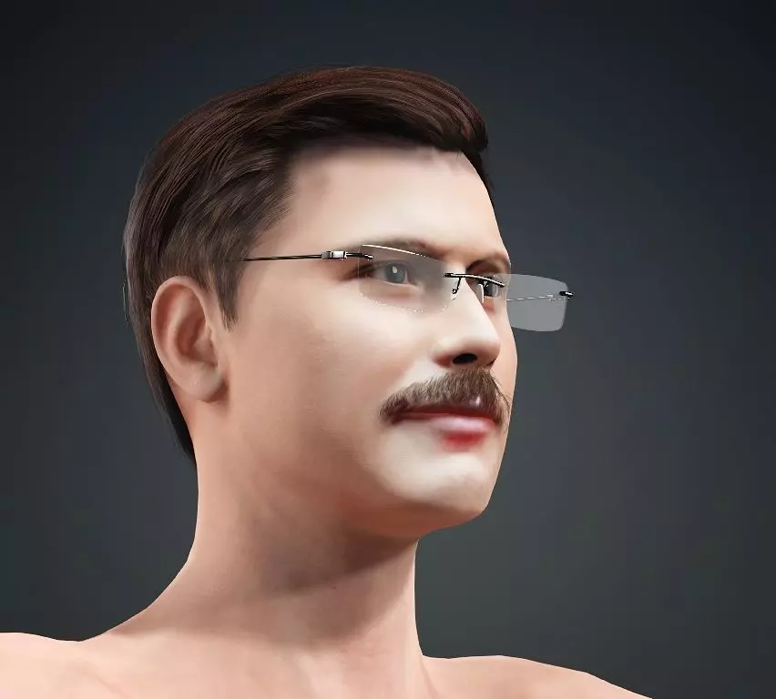 Ali Canip Yontem  Animasyona Uygun 3D Karakter Modeli 3D model_0