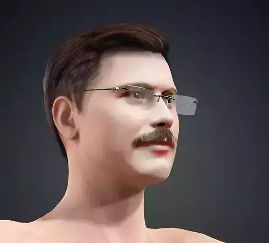 Ali Canip Yontem  Animasyona Uygun 3D Karakter Modeli 3D model