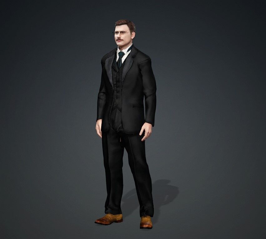 Ali Canip Yontem  Animasyona Uygun 3D Karakter Modeli 3D model_3