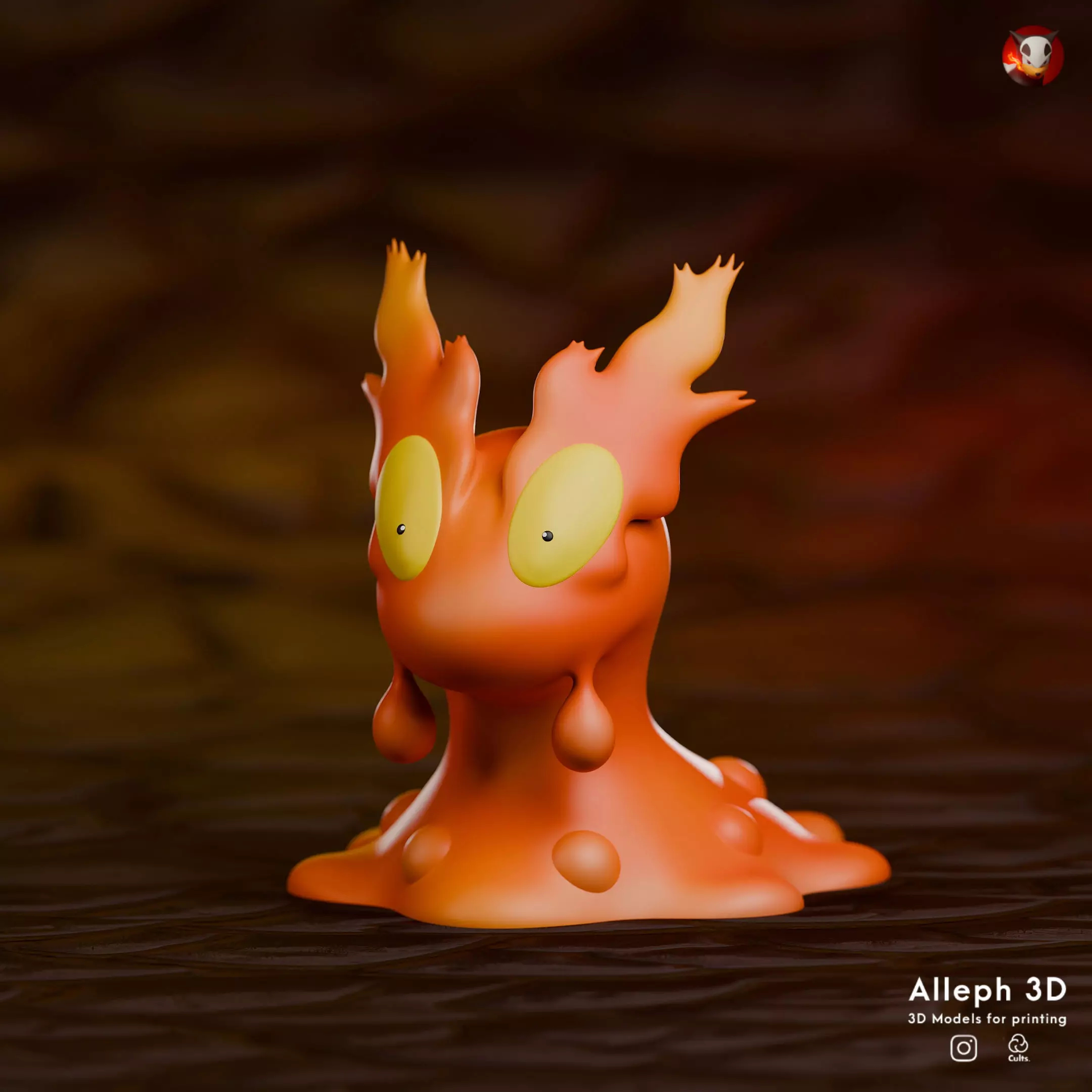 slugma 3D print model_0