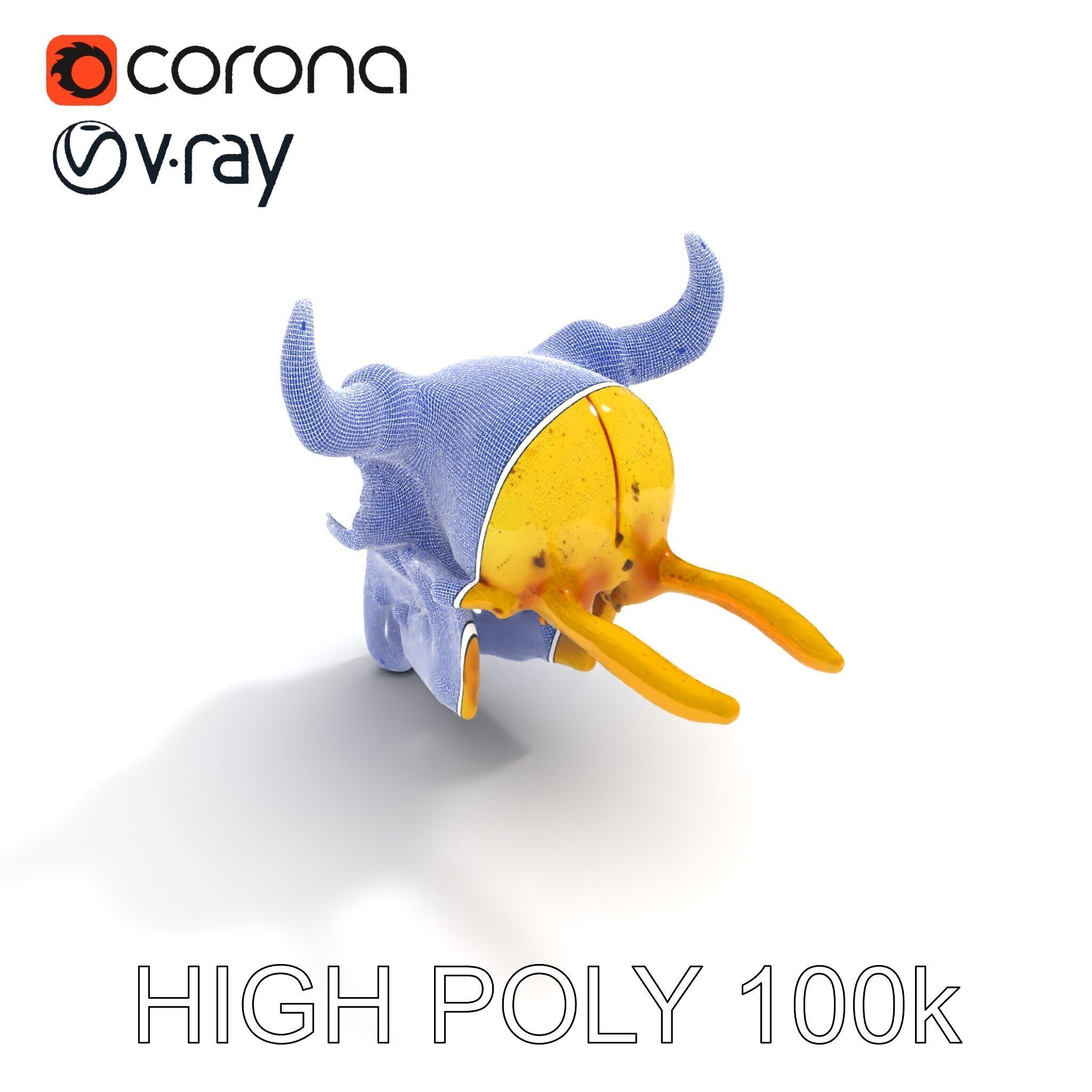 Animal Skull Model Pack with Detailed Anatomy Low-poly 3D model_35