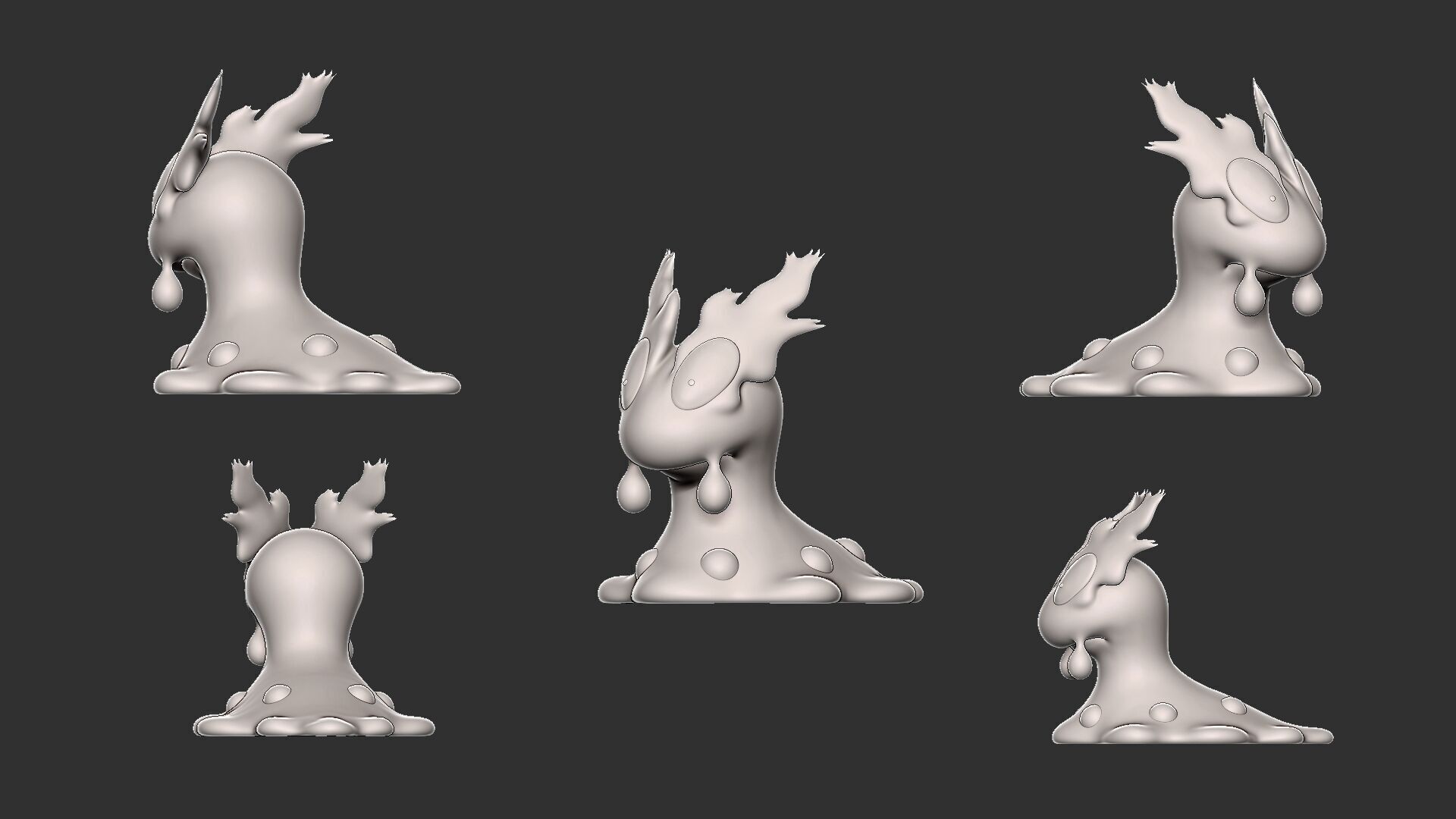 slugma and magcargo pack 3D print model_6