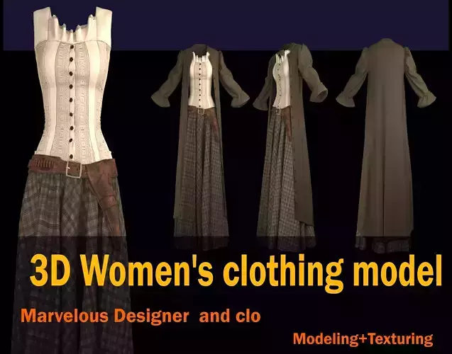 Women clothing model