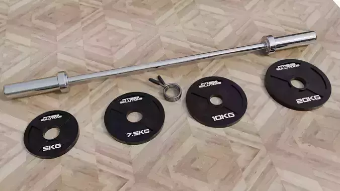 Weights and Olympic Bar