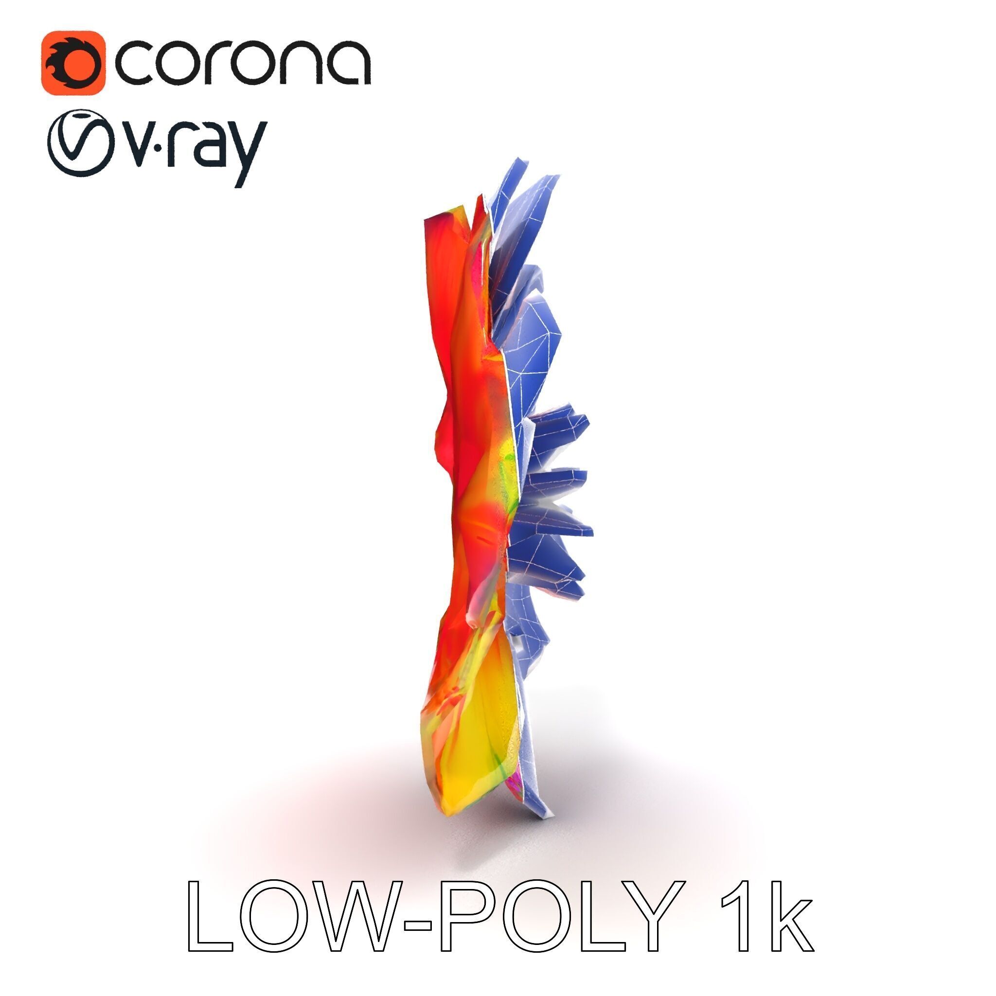 Vibrant Flower Model Pack for D Rendering and Game Design Low-poly 3D model_23