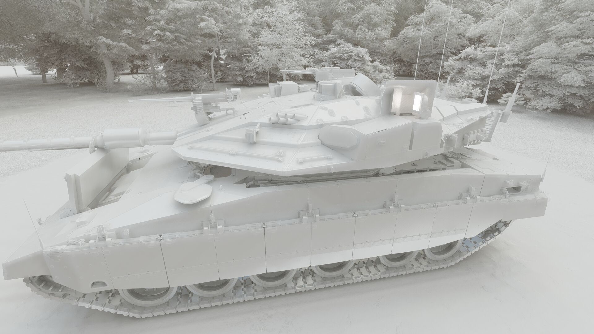 Merkava Mark 4 3D model_36