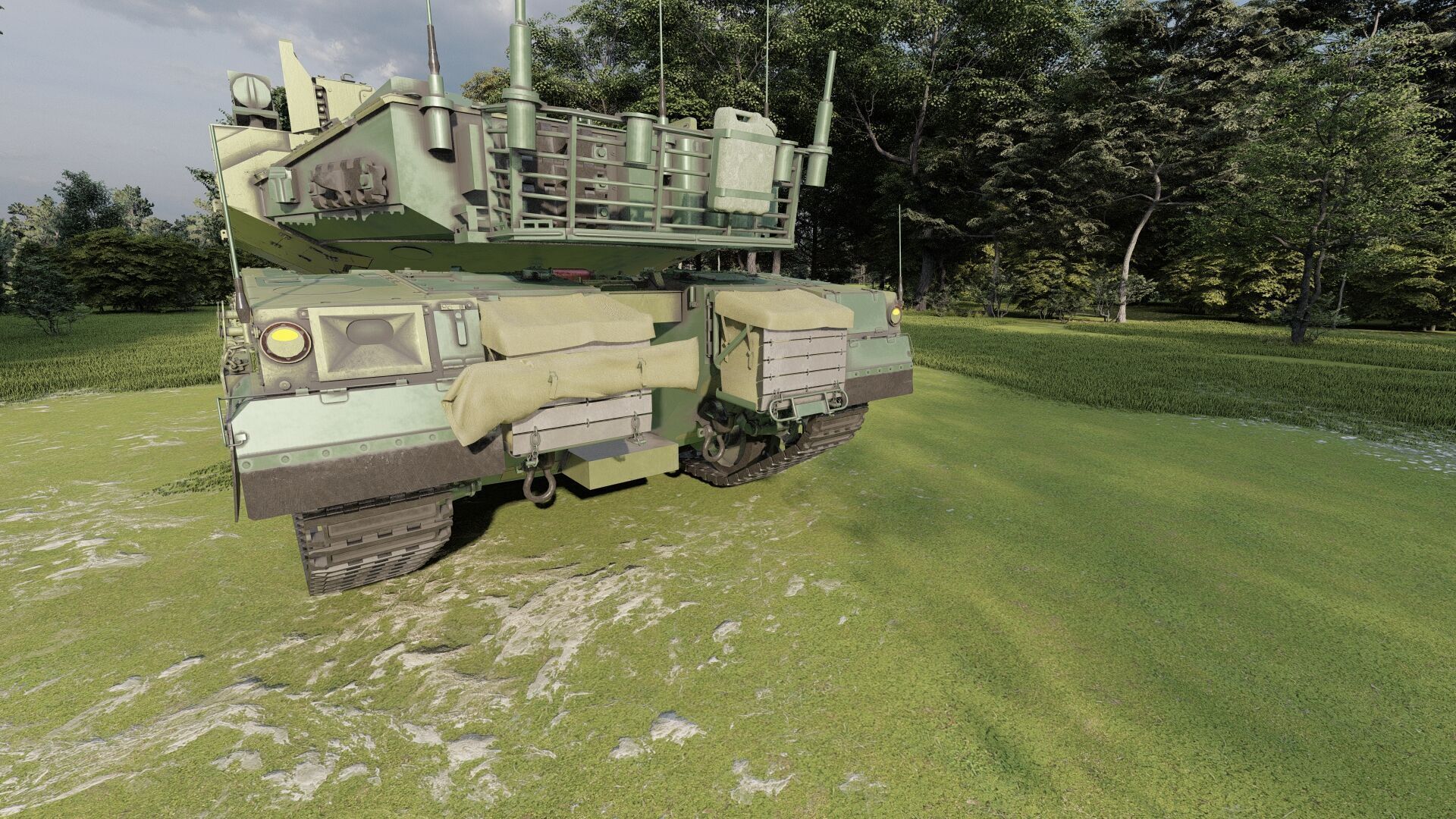 Merkava Mark 4 3D model_10