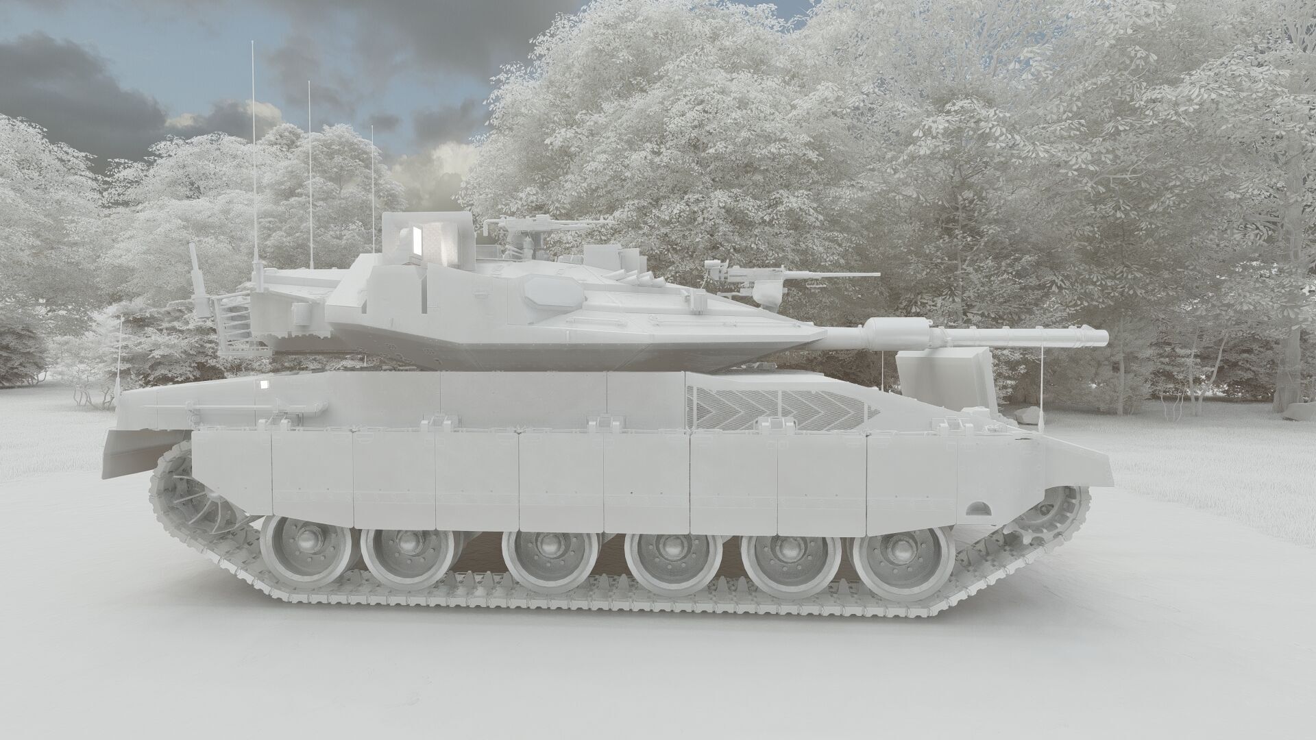 Merkava Mark 4 3D model_32