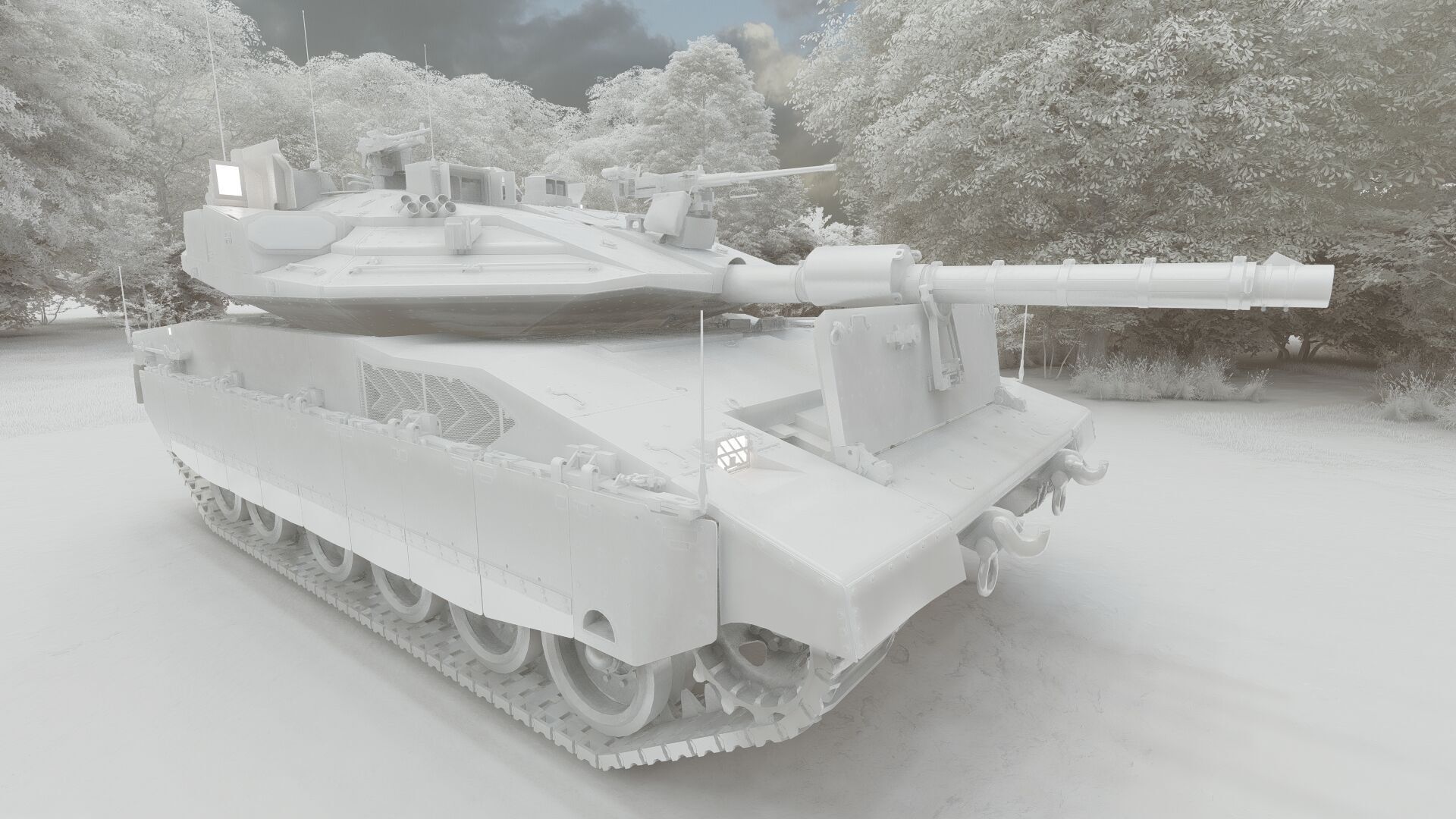 Merkava Mark 4 3D model_33