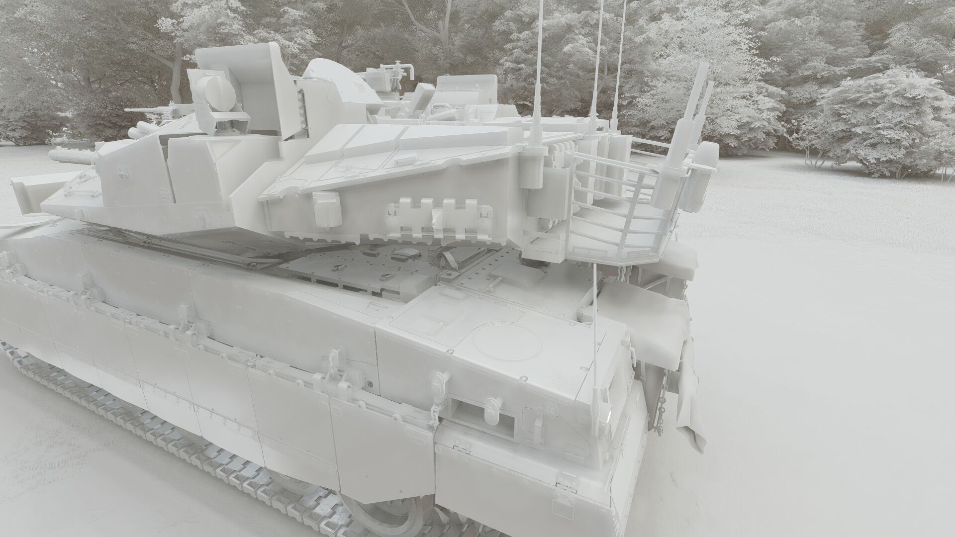 Merkava Mark 4 3D model_38