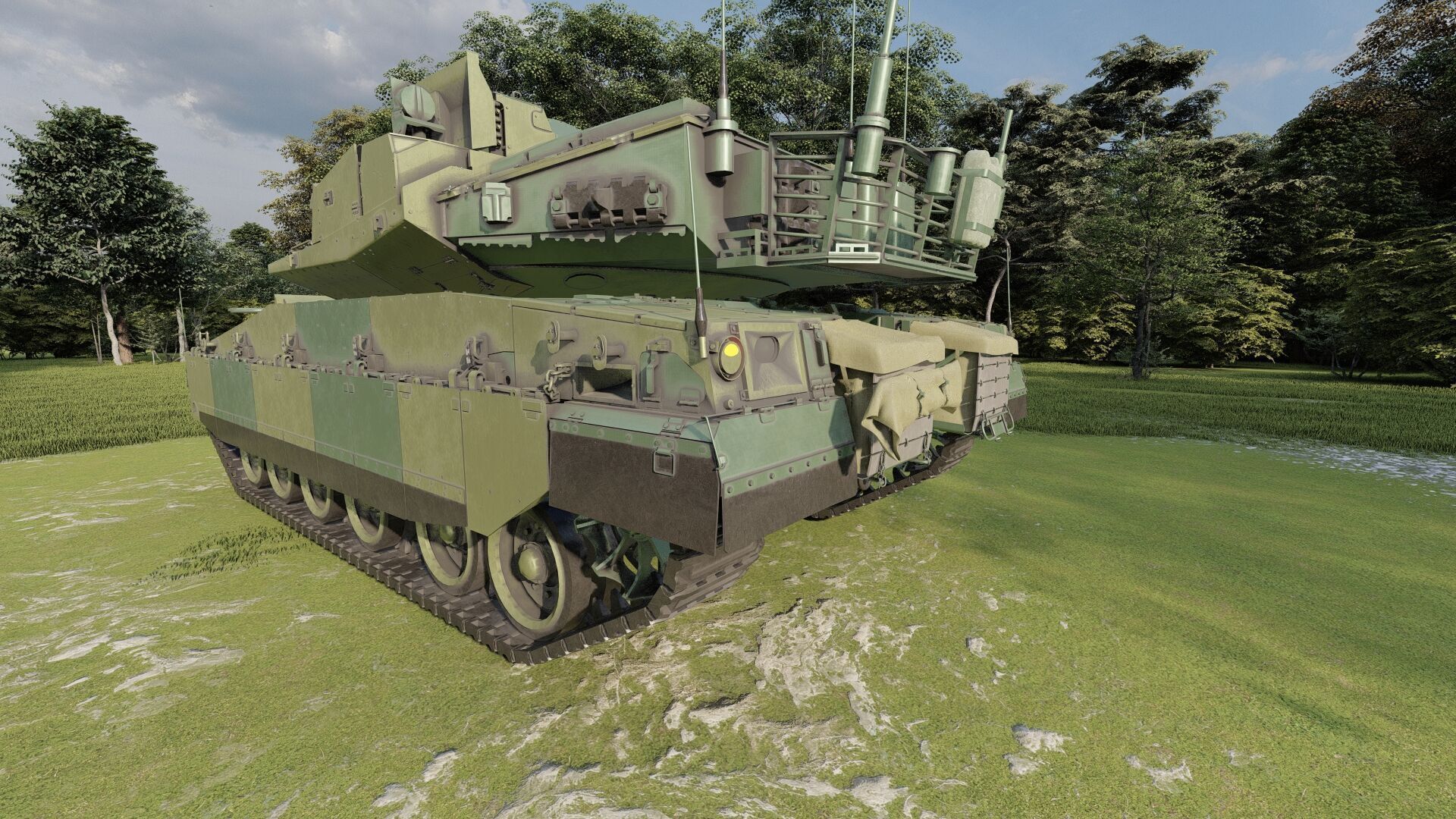 Merkava Mark 4 3D model_9