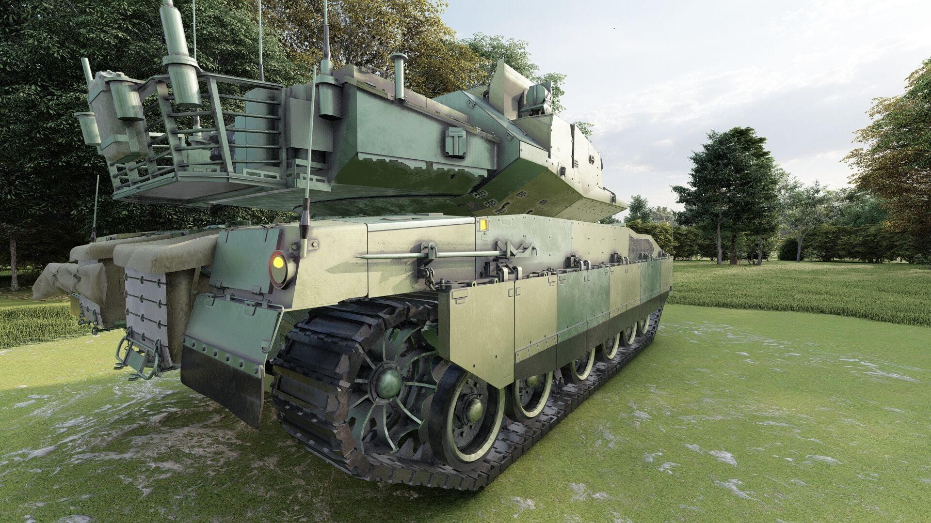 Merkava Mark 4 3D model_12