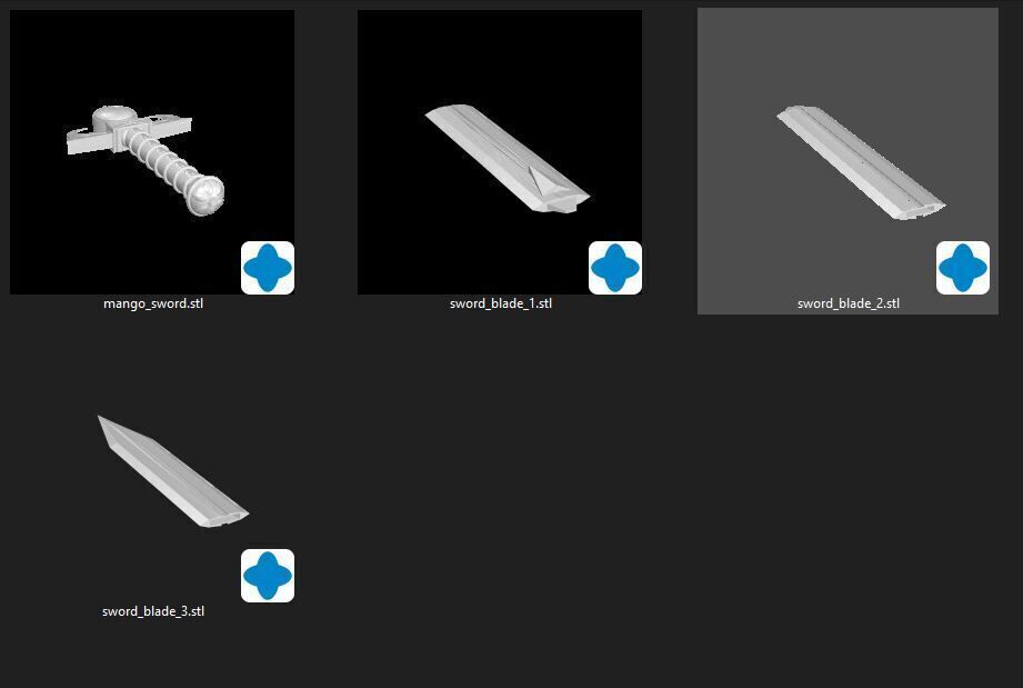 PummRa Thundercats Gauntlet Dagger Sword real scale 3D print model_9